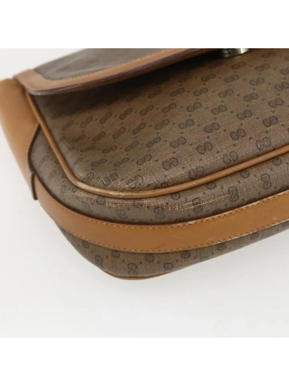 Authentic GUCCI Micro GG Supreme Web Sherry Line Bag PVC Beige 001 115 0914 - Picture 3 of 16